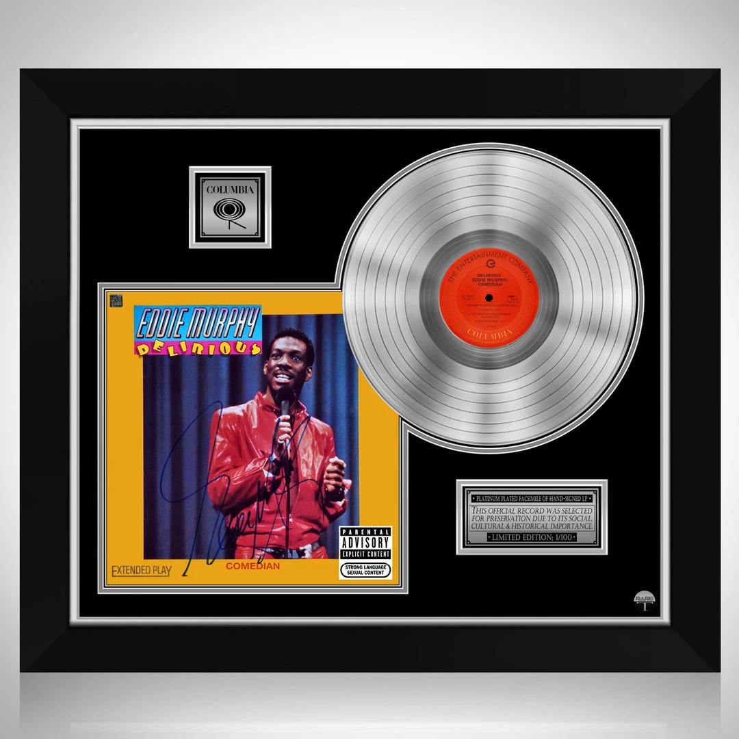 RARE-T Limited Edition Frames Eddie Murphy - Delirious Platinum LP Limited Signature Edition Studio Licensed Custom Frame 1 RARE-T Limited Edition Frames Eddie Murphy - Delirious Platinum LP Limited Signature Edition Studio Licensed Custom Frame