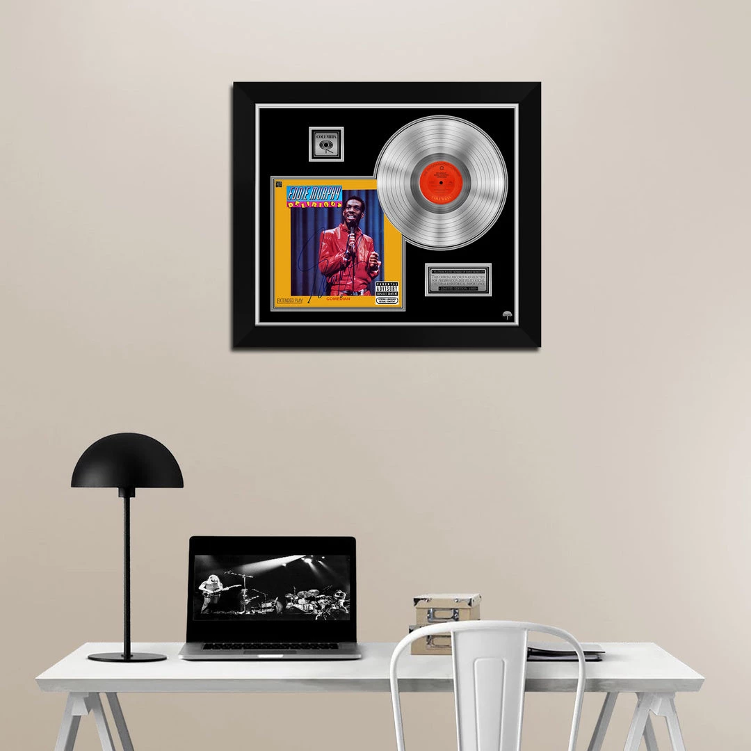 RARE-T Limited Edition Frames Eddie Murphy - Delirious Platinum LP Limited Signature Edition Studio Licensed Custom Frame 2 RARE-T Limited Edition Frames Eddie Murphy - Delirious Platinum LP Limited Signature Edition Studio Licensed Custom Frame