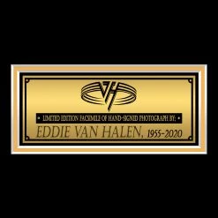 RARE-T Eddie Van Halen Memorial Photo Limited Signature Edition Studio Licensed Custom Frame
