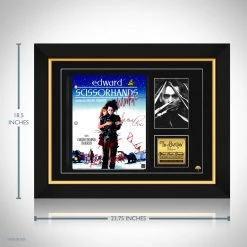 RARE-T Edward Scissorhands Script Limited Signature Edition Studio Licensed Custom Frame