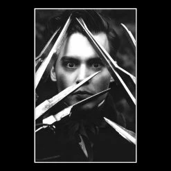 RARE-T Edward Scissorhands Script Limited Signature Edition Studio Licensed Custom Frame