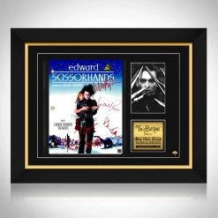 RARE-T Edward Scissorhands Script Limited Signature Edition Studio Licensed Custom Frame