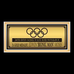 RARE-T Edwin Moses Photo Limited Signature Edition Studio Licensed Custom Frame Limited Edition Frames 11 RARE-T Edwin Moses Photo Limited Signature Edition Studio Licensed Custom Frame Limited Edition Frames