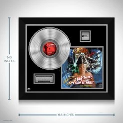 RARE-T A Nightmare On Elm Street - Soundtrack Platinum LP Limited Signature Edition Studio Licensed Custom Frame Limited Edition Frames