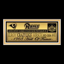 RARE-T Sports Memorabilia Los Angeles Rams Elroy Hirsch Photo Limited Signature Edition Studio Licensed Custom Frame 11 RARE-T Sports Memorabilia Los Angeles Rams Elroy Hirsch Photo Limited Signature Edition Studio Licensed Custom Frame