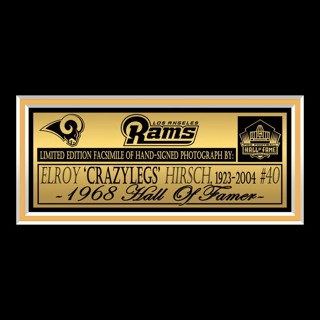 RARE-T Sports Memorabilia Los Angeles Rams Elroy Hirsch Photo Limited Signature Edition Studio Licensed Custom Frame 5 RARE-T Sports Memorabilia Los Angeles Rams Elroy Hirsch Photo Limited Signature Edition Studio Licensed Custom Frame