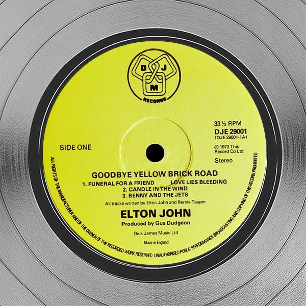 Rare-T Limited Edition Frames Elton John Goodbye Yellow Brick Road Platinum LP Limited Signature Edition Licensed Custom Frame 3 Rare-T Limited Edition Frames Elton John Goodbye Yellow Brick Road Platinum LP Limited Signature Edition Licensed Custom Frame
