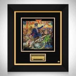 RARE-T Elton John - Captain Fantastic And The Brown Dirt Cowboy LP Cover Limited Signature Edition Studio Licensed Custom Frame Limited Edition Frames