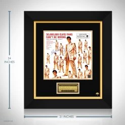 RARE-T Elvis Presley - 50,000,000 Fans Can't Be Wrong LP Cover Limited Signature Edition Studio Licensed Custom Frame