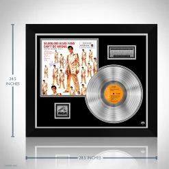 RARE-T Limited Edition Frames Elvis Presley - 50,000,000 Fans Can't Be Wrong Platinum LP Limited Signature Edition Studio Licensed Custom Frame