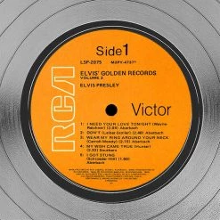 RARE-T Limited Edition Frames Elvis Presley - 50,000,000 Fans Can't Be Wrong Platinum LP Limited Signature Edition Studio Licensed Custom Frame