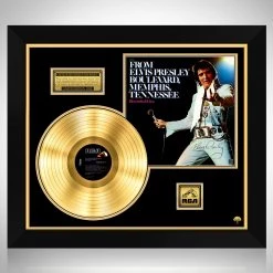 RARE-T Limited Edition Frames Elvis Presley Boulevard Memphis Tennessee Gold LP Limited Signature Edition Studio Licensed Custom Frame