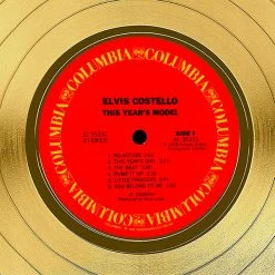 RARE-T Elvis Costello - This Year's Model Gold LP Limited Signature Edition Studio Licensed Custom Frame