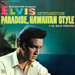 Rare-T Limited Edition Frames Elvis Presley 'Paradise Hawaiian Style' Limited Collectors' Edition Studio Licensed Gold LP Custom Frame