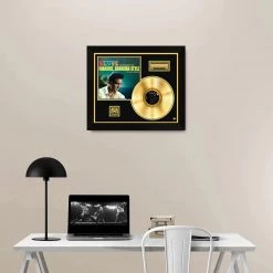 Rare-T Limited Edition Frames Elvis Presley 'Paradise Hawaiian Style' Limited Collectors' Edition Studio Licensed Gold LP Custom Frame