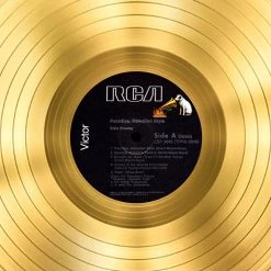 Rare-T Limited Edition Frames Elvis Presley 'Paradise Hawaiian Style' Limited Collectors' Edition Studio Licensed Gold LP Custom Frame