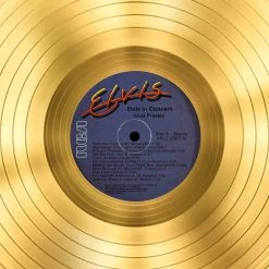 Rare-T Elvis Presley 'Elvis In Concert' Limited Collectors' Edition Studio Licensed Gold LP Custom Frame Limited Edition Frames 12 Rare-T Elvis Presley 'Elvis In Concert' Limited Collectors' Edition Studio Licensed Gold LP Custom Frame Limited Edition Frames