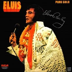 RARE-T Limited Edition Frames Elvis Presley Pure Gold Platinum LP Limited Signature Edition Studio Licensed Custom Frame