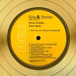 RARE-T Limited Edition Frames Elvis Presley Pure Gold Gold LP Limited Signature Edition Studio Licensed Custom Frame