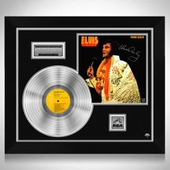 RARE-T Limited Edition Frames Elvis Presley Pure Gold Platinum LP Limited Signature Edition Studio Licensed Custom Frame