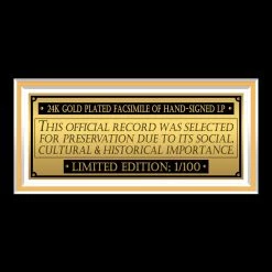 RARE-T Limited Edition Frames Elvis Presley Pure Gold Gold LP Limited Signature Edition Studio Licensed Custom Frame