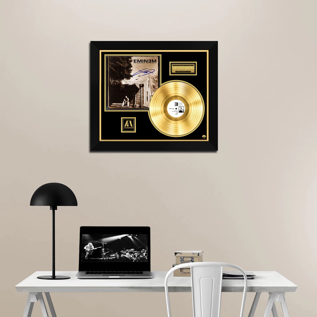 RARE-T Eminem Marshall Mathers Gold LP Limited Signature Edition Studio Licensed Custom Frame 5 RARE-T Eminem Marshall Mathers Gold LP Limited Signature Edition Studio Licensed Custom Frame