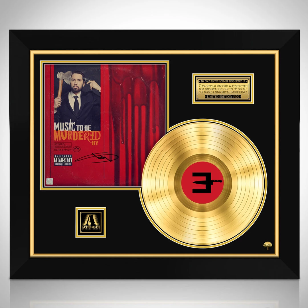 RARE-T Eminem Music To Be Murdered Gold LP Limited Signature Edition Studio Licensed Custom Frame Limited Edition Frames 1 RARE-T Eminem Music To Be Murdered Gold LP Limited Signature Edition Studio Licensed Custom Frame Limited Edition Frames