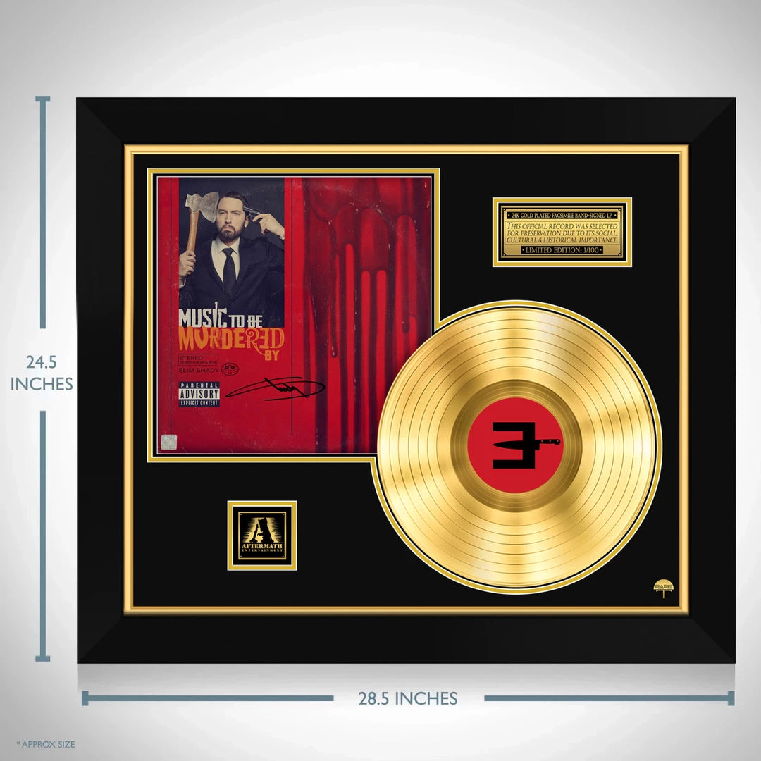 RARE-T Eminem Music To Be Murdered Gold LP Limited Signature Edition Studio Licensed Custom Frame Limited Edition Frames 7 RARE-T Eminem Music To Be Murdered Gold LP Limited Signature Edition Studio Licensed Custom Frame Limited Edition Frames