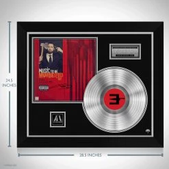 RARE-T Limited Edition Frames Eminem Music To Be Murdered Platinum LP Limited Signature Edition Studio Licensed Custom Frame