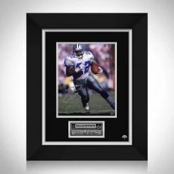 RARE-T Dallas Cowboys - Emmitt Smith Photo Limited Signature Edition Studio Licensed Custom Frame