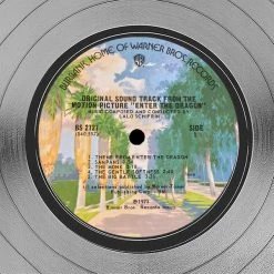 RARE-T Enter The Dragon - Original Motion Picture Soundtrack Platinum LP Limited Signature Edition Studio Licensed Custom Frame