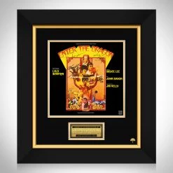 RARE-T Enter The Dragon - Original Motion Picture Soundtrack LP Cover Limited Signature Edition Studio Licensed Custom Frame Limited Edition Frames