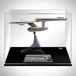 PPC Signed Memorabilia Star Trek - JSA Certified Electronic USS Enterprise Hand- Signed By William Shatner Custom Museum Display