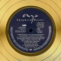 RARE-T Enya - Sheperd Moons Gold LP Limited Signature Edition Studio Licensed Custom Frame Limited Edition Frames