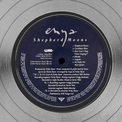 RARE-T Enya - Sheperd Moons Platinum LP Limited Signature Edition Studio Licensed Custom Frame Limited Edition Frames