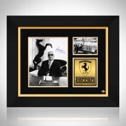 RARE-T Enzo Ferrari Photo Limited Signature Edition Studio Licensed Custom Frame Sports Memorabilia