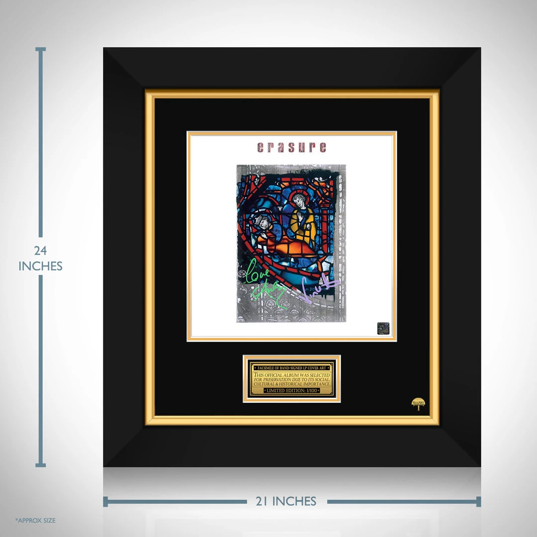 RARE-T Erasure - The Innocents LP Cover Limited Signature Edition Studio Licensed Custom Frame 3 RARE-T Erasure - The Innocents LP Cover Limited Signature Edition Studio Licensed Custom Frame