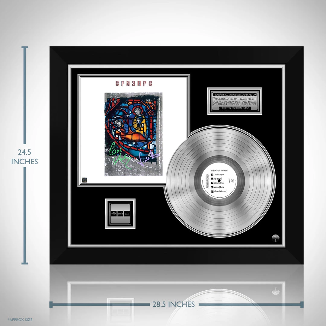 RARE-T Erasure - The Innocents Platinum LP Limited Signature Edition Studio Licensed Custom Frame 3 RARE-T Erasure - The Innocents Platinum LP Limited Signature Edition Studio Licensed Custom Frame