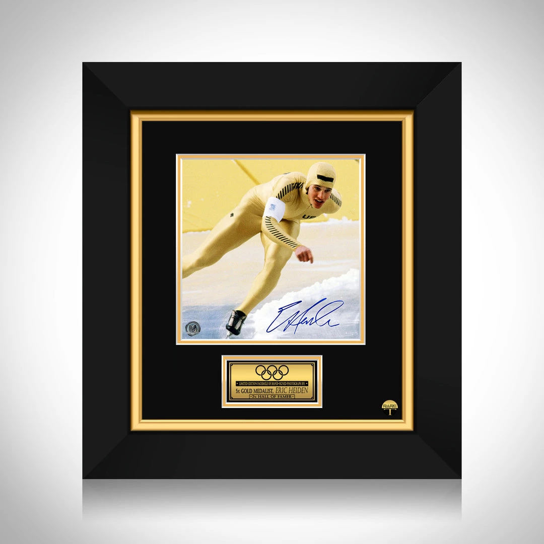 RARE-T Eric Heiden Photo Limited Signature Edition Studio Licensed Custom Frame NEW 1 RARE-T Eric Heiden Photo Limited Signature Edition Studio Licensed Custom Frame NEW