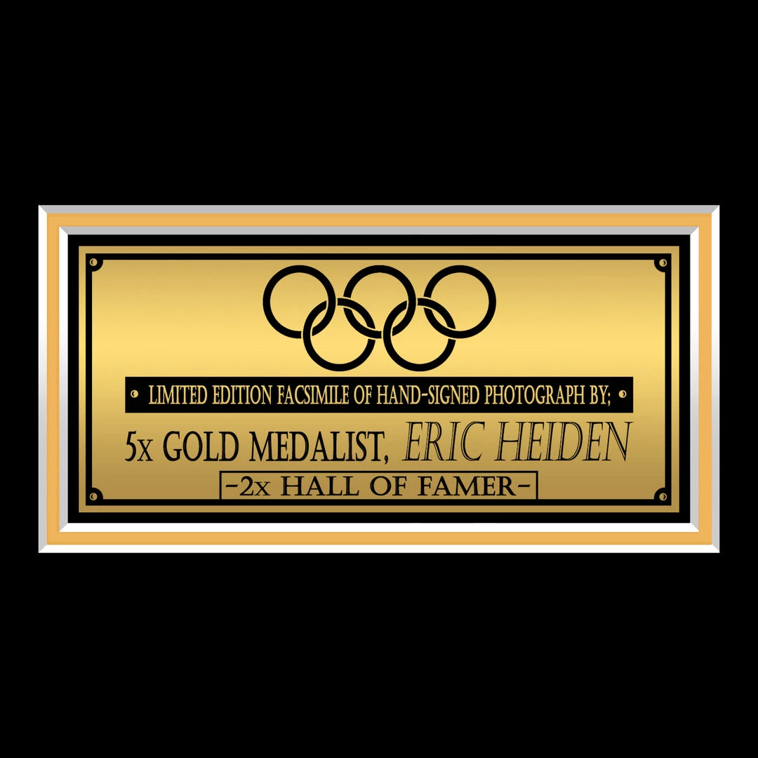 RARE-T Eric Heiden Photo Limited Signature Edition Studio Licensed Custom Frame NEW 5 RARE-T Eric Heiden Photo Limited Signature Edition Studio Licensed Custom Frame NEW