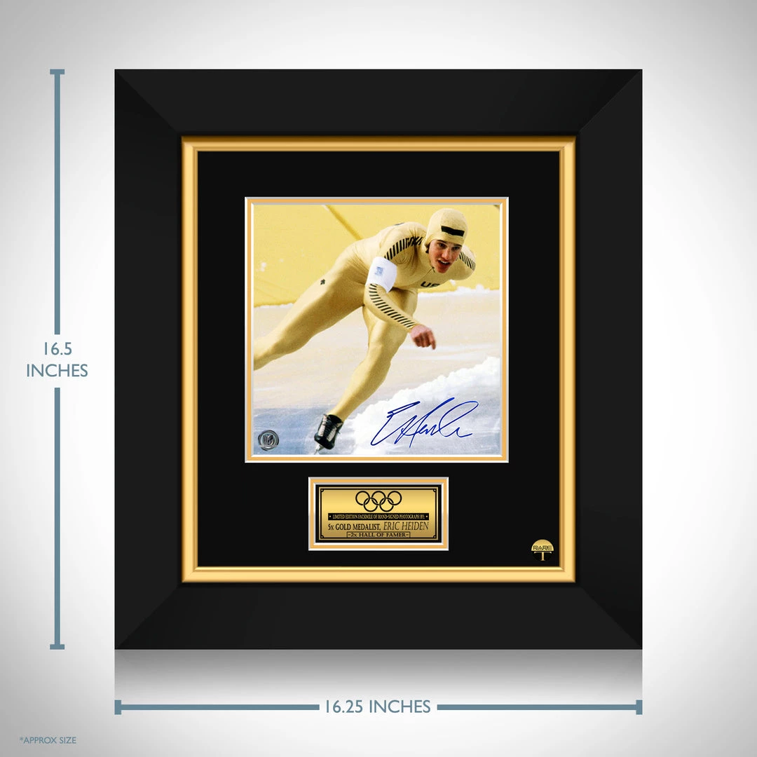RARE-T Eric Heiden Photo Limited Signature Edition Studio Licensed Custom Frame NEW 3 RARE-T Eric Heiden Photo Limited Signature Edition Studio Licensed Custom Frame NEW
