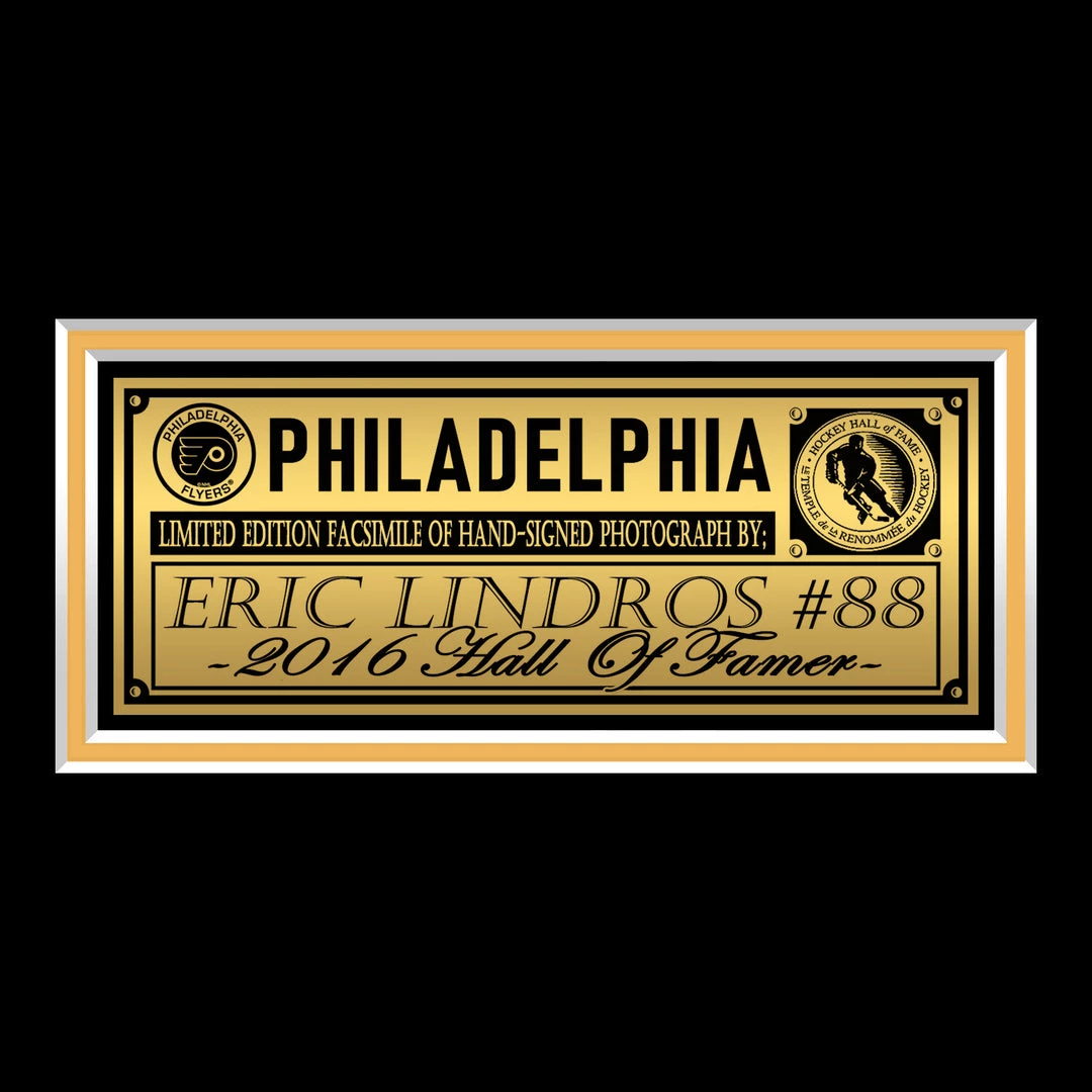 RARE-T Philadelphia Flyers - Eric Lindros Photo Limited Signature Edition Studio Licensed Custom Frame 5 RARE-T Philadelphia Flyers - Eric Lindros Photo Limited Signature Edition Studio Licensed Custom Frame