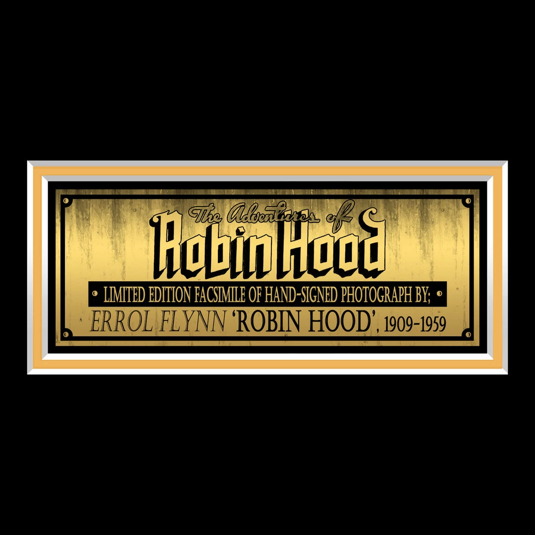 RARE-T NEW The Adventures Of Robin Hood Photo Limited Signature Edition Studio Licensed Custom Frame 5 RARE-T NEW The Adventures Of Robin Hood Photo Limited Signature Edition Studio Licensed Custom Frame
