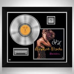 RARE-T Limited Edition Frames Erykah Badu - Baduizm Platinum LP Limited Signature Edition Studio Licensed Custom Frame