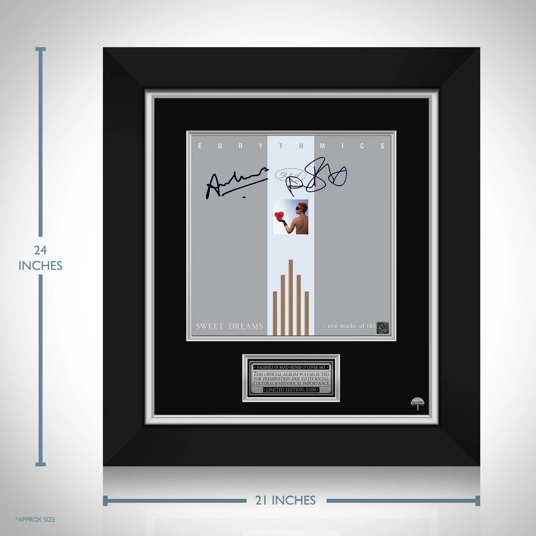 RARE-T Eurythmics - Sweet Dreams Are Made Of This LP Cover Limited Signature Edition Studio Licensed Custom Frame Limited Edition Frames 3 RARE-T Eurythmics - Sweet Dreams Are Made Of This LP Cover Limited Signature Edition Studio Licensed Custom Frame Limited Edition Frames
