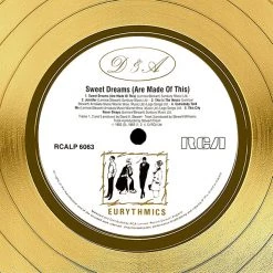 RARE-T Limited Edition Frames Eurythmics - Sweet Dreams Are Made Of This Gold LP Limited Signature Edition Studio Licensed Custom Frame