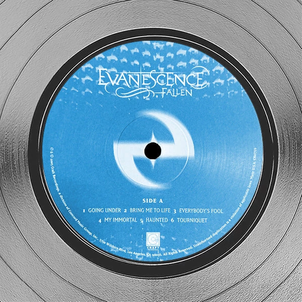 RARE-T Limited Edition Frames Evanescence Fallen Platinum LP Limited Signature Edition Studio Licensed Custom Frame 3 RARE-T Limited Edition Frames Evanescence Fallen Platinum LP Limited Signature Edition Studio Licensed Custom Frame