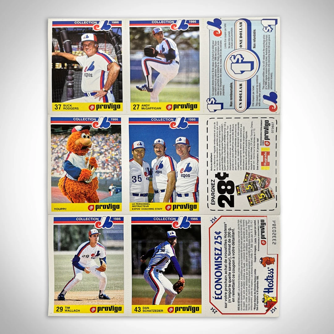 RARE-T Montreal Expos- Vintage 1987 Set Of 14 Provigo Coupon Baseball Cards Sports Memorabilia 3 RARE-T Montreal Expos- Vintage 1987 Set Of 14 Provigo Coupon Baseball Cards Sports Memorabilia