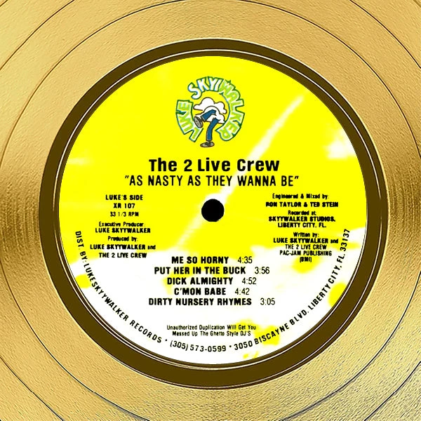 RARE-T 2 Live Crew As Nasty As They Wanna Be Gold LP Limited Signature Edition Studio Licensed Custom Frame 6 RARE-T 2 Live Crew As Nasty As They Wanna Be Gold LP Limited Signature Edition Studio Licensed Custom Frame