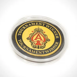 Game Room 24K Gold Plated 'Tournament Winner-Poker Chip Card Guard'